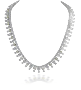 Classic Neck Piece in White & Yellow Swarovski Zirconia Stones