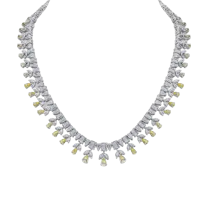 Classic Necklace in Multi Shaped Swarovski Zirconia Stones
