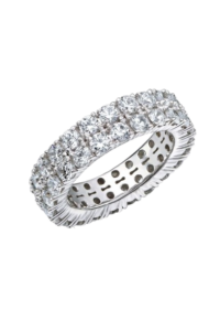 Eternity Ring in Round Shaped Swarovski Zirconia Stones