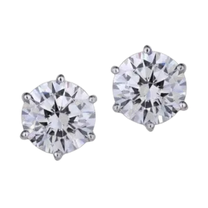 Ear Studs in Brilliant Cut Swarovski Zirconia Stones
