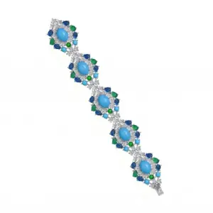 Santorini Pavone Opera Cluster Bracelet