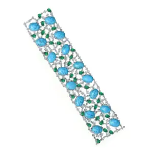 Santorini Laguna Arabesco Statement Cocktail Bracelet