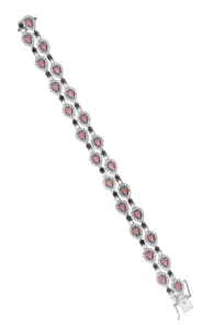 Santorini Ametista Intreccio Two-Row Bracelet