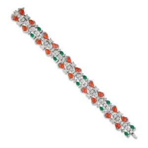 Santorini Corallo Botanica Statement Cocktail Bracelet