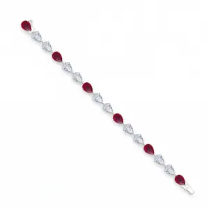 Riviera Festa Ruby Pear-Cut Interplay Bracelet