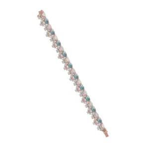 Senza Fine Regina Blue Cabochon Cocktail Bracelet.
