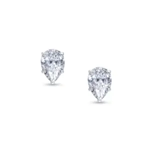 Riviera Neve Pear-Cut Solitaire Studs