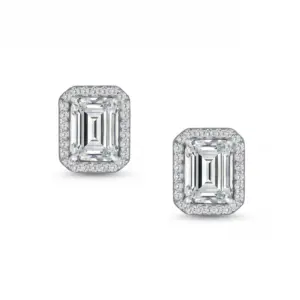 Halo Neve Radiant-Cut Cluster Studs