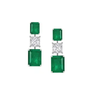 Riviera Festa Emerald Interplay Drop Earrings