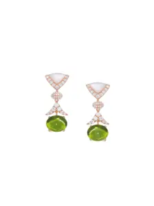 Senza Fine Salvia Laurel Drop Earrings