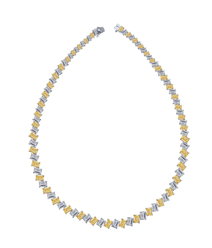Riviera Sole Emerald-Cut Interplay Necklace
