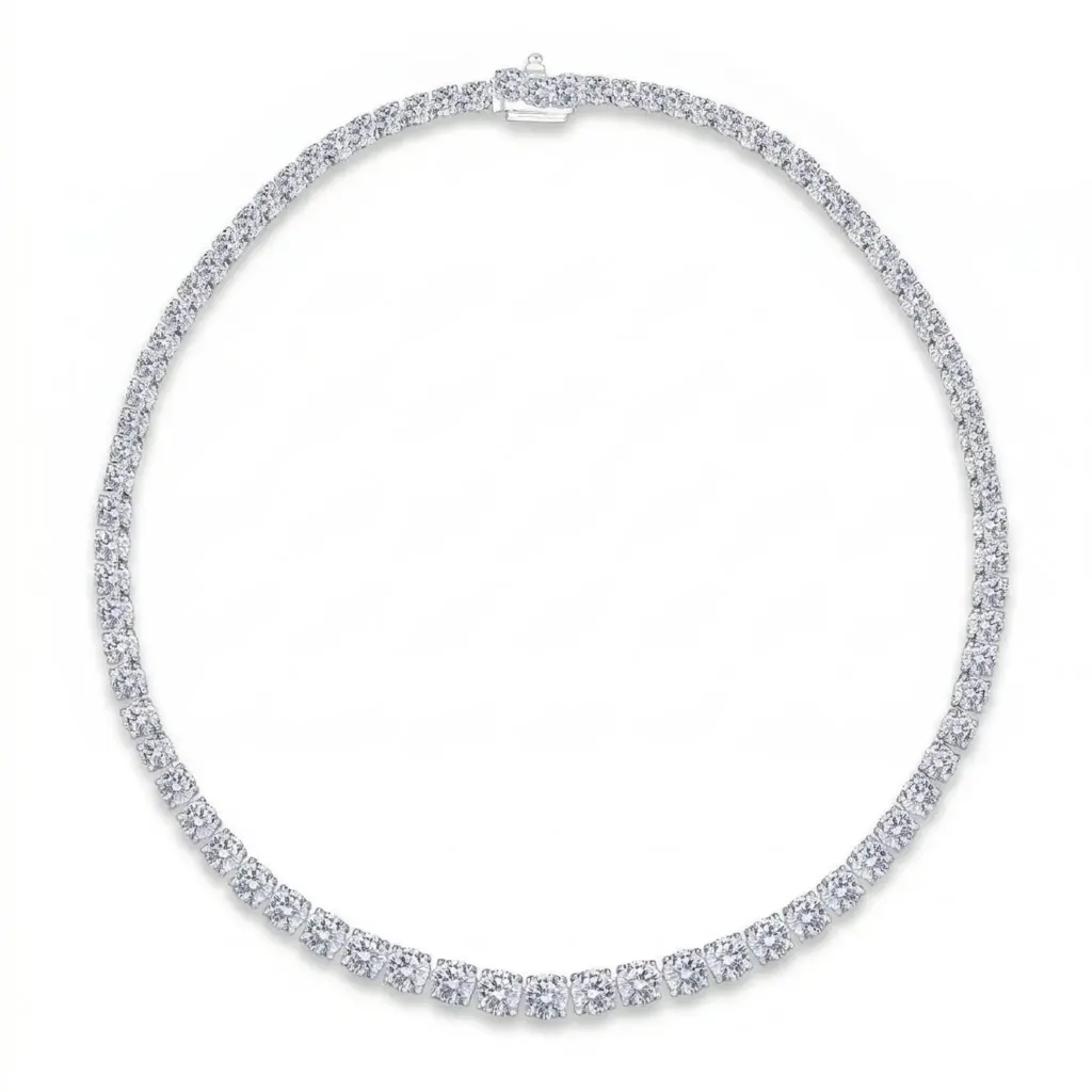 Riviera Neve Brilliant-Cut Graduated Necklace