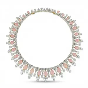 Santorini Blush Roseto Statement Collier