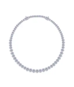 Riviera Neve Oval-Cut Graduated Necklace