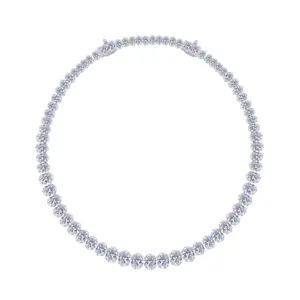 Riviera Neve Oval-Cut Graduated Necklace