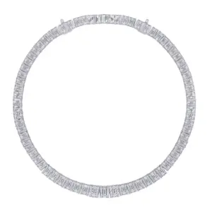 Riviera Neve Princess-Cut Graduated Necklace