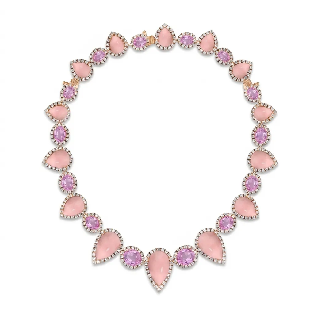 Santorini Blush Petal Multi-Colour Collier