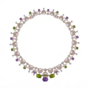 Senza Fine Wisteria Rocaille Princess Necklace.
