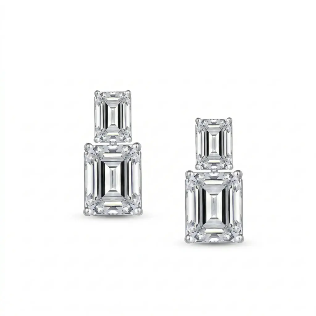 Riviera Neve Multi-Cut Zirconia Studs