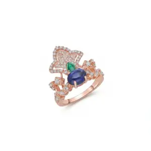 Senza Fine Baroque Statement Tiara Ring.
