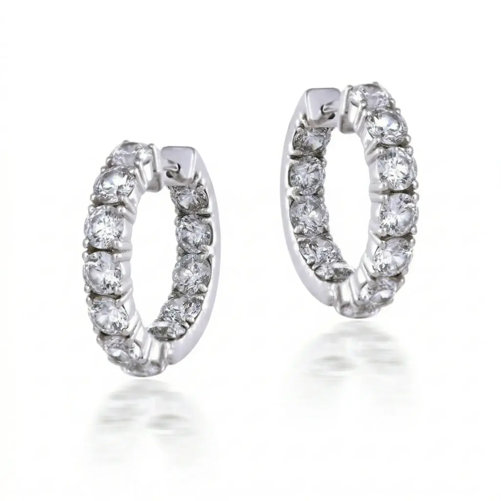 Riviera Neve Classic Hoop Earrings